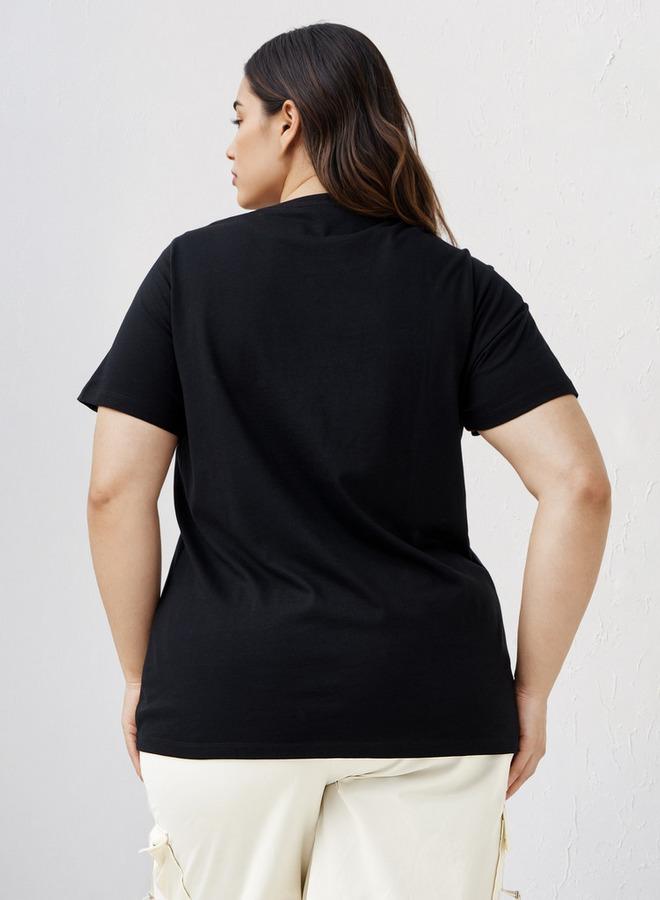  أولا بوبكن تيشيرت بطبعة جرافيك مقاس كبير من أولا بوبكن - Image 3